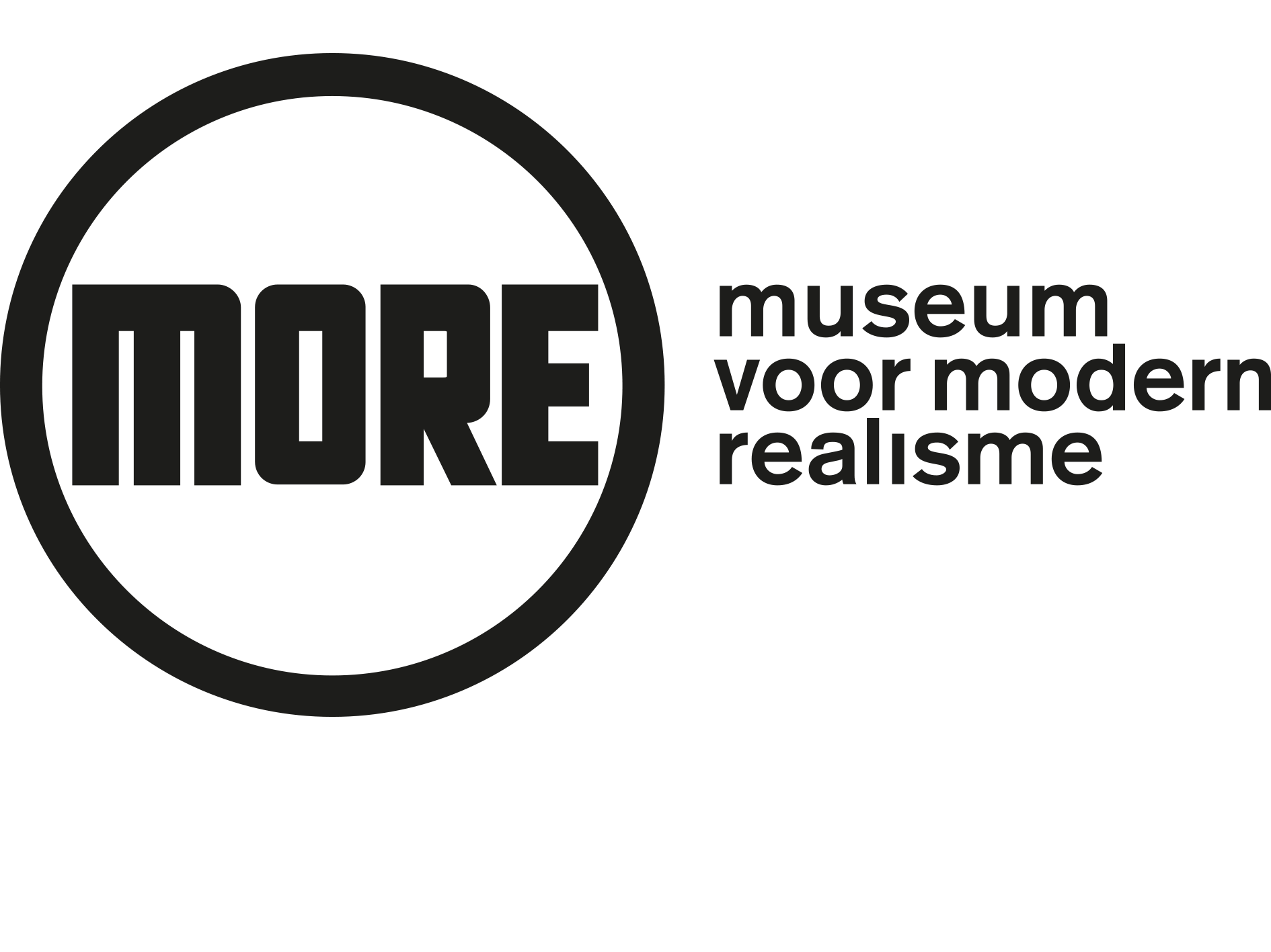 Logo zwart Museum MORE zonder achtergrond